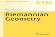 Peter Petersen Riemannian Geometry - The Eye · 2020. 1. 17. · Theorem of Riemannian Geometry, as well as Anderson’s generalizations of this theorem to manifolds with bounded