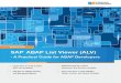 SAP List Viewer (ALV)— A Practical Guide for ABAP Developers · 2021. 1. 5. · the SAP Flight Application tables in order to evaluate the amount of income that various travel agencies