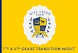 7TH GRADE TRANSITION NIGHT · 2020. 1. 30. · PHYSICAL EDUCATION •All students will take Physical Education unless a waiver is provided. Waivers can be found on the district website
