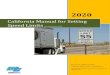 California Manual for Setting Speed Limits · 2020. 9. 4. · California Manual for Setting Speed Limits Disclaimer . This manual (Manual) does not constitute a standard, specification,