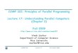 COMP 322: Principles of Parallel Programming Lecture 17 ...vs3/PDF/comp322-lec17-f09-v2.pdf5 COMP 322, Fall 2009 (V.Sarkar) Examples – IBM SP-2, IBM RP3, BBN Butterfly GP1000 Interconnection