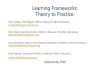 Learning Frameworks: Theory to Practice.childrensmuseums.org/.../LearningFrameworks.pdf · 2016. 5. 20. · Learning Frameworks (in brief) Play: Freely-chosen, personally-directed,