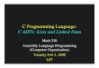 C Programming Language: C ADTs: Lists and Linked Datadept.swccd.edu/bsmith/m230/lectures/07linkedLists.pdf · 2008. 2. 20. · Linked-List linked-list of grades: 88 91 71 86 88 91