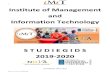 1 Institute of Management and Information Technology · 2020. 7. 20. · naar kosten efficiënte ICT-opleidingen op HBO-Bachelor niveau. Het docentenkorps van IMIT bestaat uit een