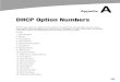 DHCP Option Numbers - Springer978-1-4302-2773... · 2017. 8. 29. · 569 569 Appedix DHCP Option Numbers DHCP uses what are referred to as options to extend the functionality. You