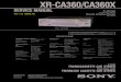XR-CA360/CA360X - RadioManual · 2015. 11. 27. · FM/AM/CASSETTE CAR STEREO Saudi Arabia model FM/MW/SW CASSETTE CAR STEREO E Model XR-CA360/CA360X Saudi Arabia Model XR-CA360 SPECIFICATIONS