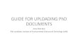 GUIDE FOR UPLOADING PhD DOCUMENTS - UAB Barcelona · 2016. 1. 29. · GUIDE FOR UPLOADING PhD DOCUMENTS Anna Petit Boix PhD candidate, Instituteof EnvironmentalScienceand Technology(UAB)