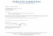 PALCO LIMITED - Bombay Stock Exchange · 2019. 8. 31. · PALCO LIMITED 3 NOTICE OF ANNUAL GENERAL MEETING NOTICE is hereby given that the 29th Annual General Meeting of Palco Limited