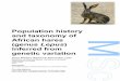 Population history and taxonomy of African hares Lepus · 2019. 6. 6. · in Africa, species or subspecies, and their distributions. To clarify the population history of these African
