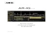 AR-IQ3 1. HARDWARE & USB DRIVER INSTALLATION 1) Connect a USB cable to the REMOTE 1 socket on the rear panel of AR-Alpha, and to a spare USB socket on the …