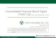 Consolidated Financial Result Digest FY2021 Q2 (Fiscal Year … · 2020. 12. 1. · Consolidated Financial Result Digest FY2021 Q2 (Fiscal Year Ending March 31, 2021) November 6,