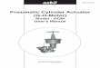 Pneumatic Cylinder Actuator (G-O-Moter)...Document Number : OM2-8210-0200Document Name : Pneumatic Cylinder Actuator(G-O-Moter) Model : GOM User's Manual Date : 1st edition: Mar. 1993