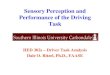 Sensory Perception and Performance of the Driving Task...• Avoid Prolonged Driving Near Bedtime • Select Vehicles Without Full Tinted Windshields • Increase Following Interval