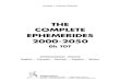 THE COMPLETE EPHEMERIDES 2000-2050COMPLETE EPHEMERIDES 2000-2050 0h TDT INTERNATIONAL EDITION English - Français - Deutsch - Español - Italiano AUREAS Editions 15 rue du Cardinal
