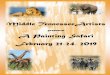 Middle TennesseeArtists · 2018. 11. 28. · A Painting Safari 2019 Retreat February 21-24, 2019 offee ounty onference enter— Manchester, TN The Middle Tennessee Artists will be