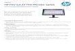 HP P22 G4 22 FHD Monitor series · HP P22 G4 22 FHD Monitor series The amazingly af fordable business display. Put your content front and center on the HP P22 G4 FHD Monitor. The