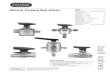 General Purpose Ball Valves Index - Prochem · ball valves 4 ® ® Flomite® 71 Series 2-way Integral Panel Mount Ball Valves Used for quick on-off service with a visual indication