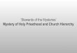 Mystery of Holy Priesthood and Church Hierarchy ‘Stewards ...Stewards... · as primary celebrants of the Mysteries at the head of the ranks of priesthood. Priests (Presbyters) illuminate