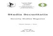 Studia Securitatis - Magazines · 2015. 12. 15. · Stelian Scăunaş (Lucian Blaga University of Sibiu) Anzhela Ignatyuk (Taras Shevcenko University, Kiyv) Mihai Marcel Neag (Nicolae