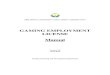 GAMING EMPLOYMENT LICENSE Manual - PAGCOR Employment... · 2016. 4. 19. · Manual Version 3.0 April 2016 Gaming Licensing and Development Department . GUIDELINES FOR EMPLOYERS 