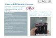 Hitachi Lift Mobile Access · Hitachi Lift Mobile Access The latest contactless solution that allows user to use lift without contacting any lift buttons. Main benefits: Convenience-Users