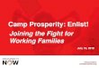 Camp Prosperity: Enlist!...Camp Prosperity Webinar 1-ENLIST Slides Author: Carmen Shorter Created Date: 7/20/2018 5:58:10 PM 