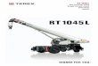 RT1045L · 2020. 5. 18. · 45t capacity class Rough terrain crane Datasheet metric. 2 RT 1045L ... RT 1045L without hook block · senza bozzello · ohne Unterflasche · sans crochet