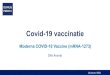 Covid-19 vaccinatie · 2021. 1. 14. · binnengedrongen virus. 14 januari 2021. Toediening van het Moderna COVID -19 Vaccine •Eerste dosis: 100 mcg (0,5 ml) IM in de deltoied spier