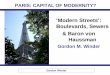‘Modern Streets’: Boulevards, Sewers & Baron von Haussmaneconhist.userweb.mwn.de/geography/EG_Modern_Streets_GW... · 2008. 5. 21. · Paris: Capital of Modernity? GEOG 104G Cities