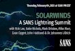 Key CTI Takeaways · Key CTI Takeaways from “SolarWinds” Katie Nickels SANS Lightning Summit February 4, 2021
