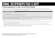 Permanent List of Priorities · 2012. 10. 4. · Minnesota Pollution Control Agency - 520 Lafayette Road - St. Paul, Minnesota 55155 (651) 296-6300 - Toll-free (800) 657-3864 - TDD