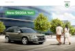 New ŠKODA YetiDESIGN The new Yeti is for the ﬁ rst time available in two distinct styles. Each has its own 'face', designed in the spirit of ŠKODA's new design language. The Yeti