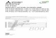 Mitsubishi Electric - FR-F800, Installation Guideline · INVERTER FR-F800 INSTALLATION GUIDELINE FR-F820-00046(0.75K) to 04750(110K)(-E) FR-F840-00023(0.75K) to 06830(315K)(-E) 