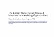 The Energy Water Nexus: Coupled Infrastructure Modeling ...Water systems typically follow a nominal schedule: 0 5 10 15 20 25 0 2M 4M 6M 8M 10M 12M 14M Pump-1-wntr Pump-2-wntr Pump-3-wntr