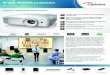 Bright WUXGA projection · 2020. 6. 2. · CONNECTIVITY (May require optional accessories) Bright WUXGA projection WU334 The Optoma WU334 is a bright WUXGA projector optimized for
