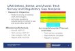 UAS Detect, Sense, and Avoid: Tech Survey and Regulatory Gap …pages.erau.edu/~wilsonti/FAA/DSA/61066_DSA_20081120.pptx.pdf · 2008. 11. 20. · – 7610.4k (Military operations,