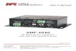 AMP-4840 - 40 Watt Audio Amplifier with RS-232 and IR Control · 2021. 1. 19. · User’s Manual AMP-4840 40 Watt Audio Amplifier with RS-232 and IR Control UMA1272 Rev B Order toll-free