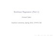 Nonlinear Regression (Part 1) - Christof Seiler · 2021. 3. 29. · NonlinearRegression(Part1) ChristofSeiler StanfordUniversity,Spring2016,STATS205. Overview I Smoothingorestimatingcurves