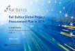 Rail Baltica Global Project Procurement Plan in 2019...Efficiency 3,55 procurements / head 3,8 MEUR /head 6 DTD’s process alone generated: - 740 questions - 137 session minutes 10