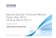 Second Quarter Financial Results Fiscal Year 2010 (Ending ......In the slides showing the fiscal 2010 outlook, fiscal 2009 segment profit and loss figures have been adjusted for the