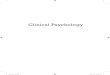 Clinical Psychology - SAGE Publications Inc · 2021. 4. 16. · Dirk Hermans, Yannick Boddez and Bram Vervliet BACKGROUND I n 1920, John B. Watson and his collaborator Rosalie Rayner
