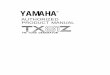 YAMAHA - The Snowfields TX81Z.pdf · 2013. 2. 22. · BANK A GrandPiano Uprt Piano Deep Grd HonkeyTonk Elec Grand Fuzz Piano SkoolPiano Thump Pno LoTine81Z HiTine81Z ElectroPno NewElectro
