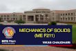 MECHANICS OF SOLIDS (ME F211) Chaudhari...1. Introduction to Mechanics of Solids by S. H. Crandall et al (In SI units), McGraw-Hill