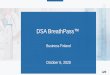 DSA BreathPass DSA Analyzer - Business Finland · 2020. 10. 7. · DSA “Crush Covid” App Custom app securely captures/transmits biomarker to cloud & shares test results COVID-19