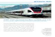 FLIRT Tilo 0712e - Stadler Rail · 2018. 11. 18. · FLIRT TILO electrical low-floor multiple-unit train for cross-border regional transport between Switzerland and Italy Swiss Federal