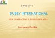 DUBEY INTERNATIONALdubeyinternational.com/img/com_profile.pdf · DUCT AND PIPE INSULATION AND CLADDING . Insulation & Cladding (Duct & Piping) Complete HVAC Solutions . KOC . PORTA
