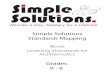 Simple Solutions Standards Mapping...Standard for Mathmatical Practice Standard Description Illinois Learning Standards - Math Simple Solutions Standards-Based Math CC.K.NBT.1 Work