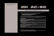 Owner’s Manual - Roland Corporation · Thank you, and congratulations on your choice of the Roland AC-60 Acoustic Chorus. 201b These sections provide important information concerning