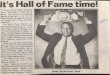 It'sHailofFametime! · 2015. 6. 3. · Larry Hughes among others. Admission to the Hall of Fame Museum is $4 and events on the grounds are free. Other champions attending the Hall