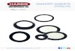 SANITARY GASKETS CATALOG - Harco Supply€¦ · 705-743-5361 Fax: 705-743-4312 sales@harco.on.ca 1-800-361-5361 • 3 Gaskets MATERIAL COLOUR 2" 2 1/2” 3" 4" EPDM Black 40MPE-2